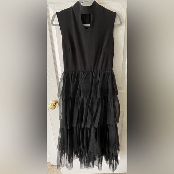 ✨Black Ruffle Dress✨ - Picture 1 of 5